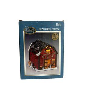 Dickens Collectables Sugar Creek County Barn 1995 302-9410 Christmas Village